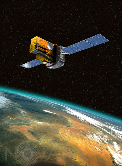 Satellite INTEGRAL. Artwork