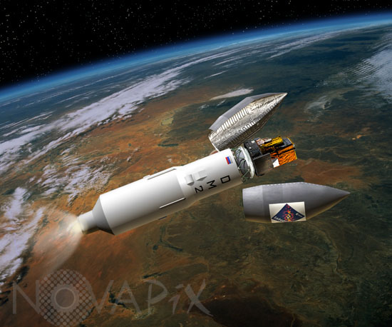 Satellite INTEGRAL-Vue d'artiste