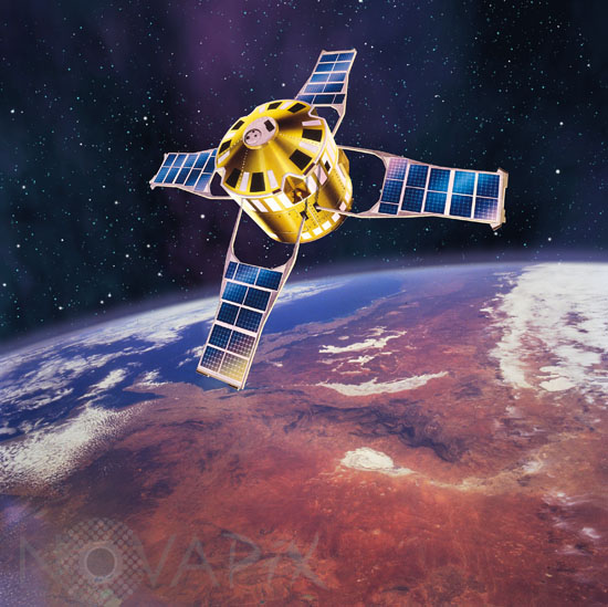 Satellite Tournesol-Vue d'artiste