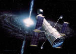 Télescope spatial Hubble - Vue d'artiste