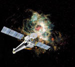 Télescope spatial Chandra -Vue d'artiste