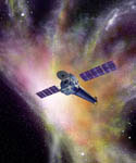 Télescope spatial Chandra -Vue d'artiste