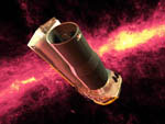 Télescope spatial Spitzer -Vue d'artiste