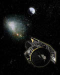 Télescope spatial Spitzer -Vue d'artiste
