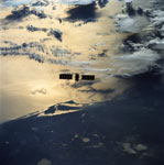 Satellite Eureca au-dessus de la Terre 
