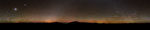 Voie lactée au raz de l'horizon