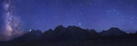 Ciel étoilé sur le Parc national de Grand Teton