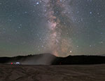 Voie Lactée sur Grand Prismatic Spring - Yellowstone 