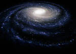 Notre galaxie, la Voie lactée -Vue d'artiste