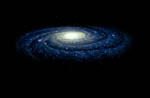 Notre galaxie, la Voie lactée -Vue d'artiste
