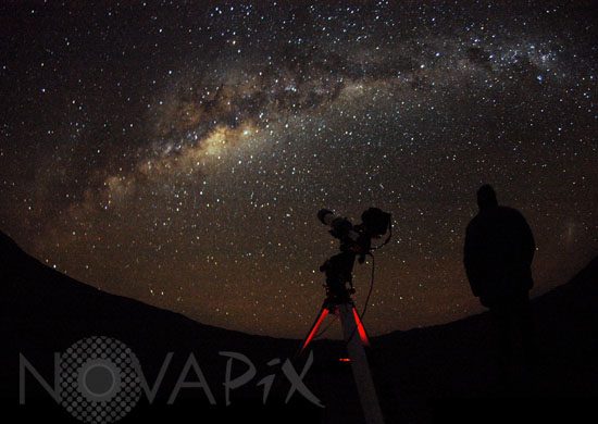 Voie lactée dans le désert d'Atacama