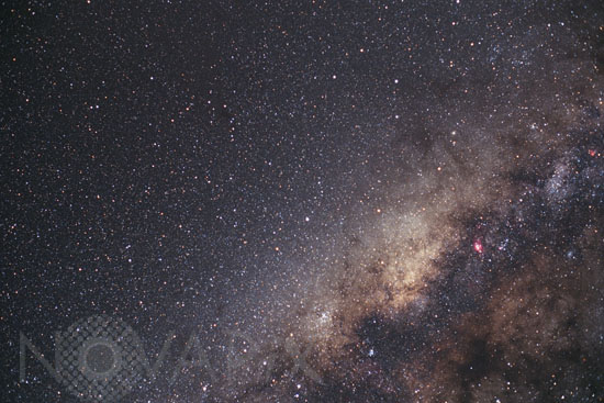The Milky way, portion of Sagittarius and Corona Australis