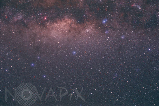 The Milky way, portion of Sagittarius and Corona Australis