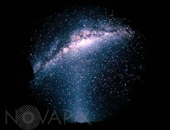 Milky way and zodiacal light