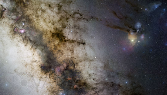 Le centre de notre galaxie, la Voie lactée