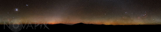 Milky way all around the horizon