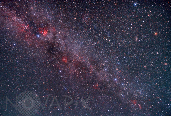 Voie lactée et constellations d'été
