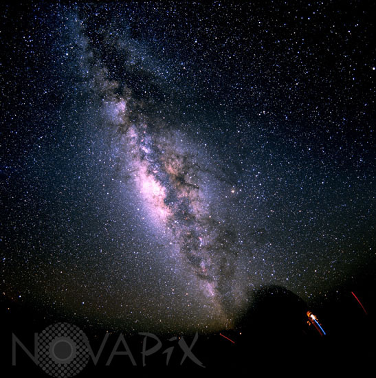 Voie lactée vue l'été au sommet du Mauna Kea (Hawaii)