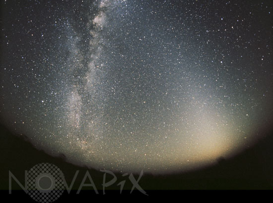 Milky Way and the zodiacal light