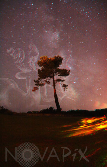 Summer Milky way with Sagittarius -Anaglyph