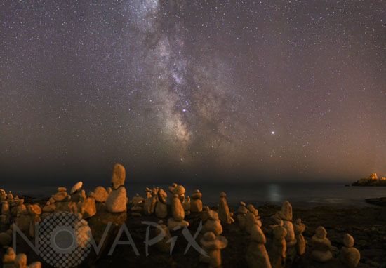 Milky way and Jupiter