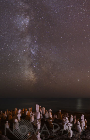 Milky way and Jupiter