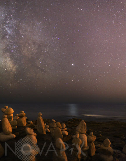 Milky way and Jupiter