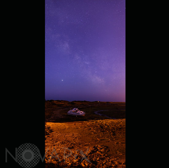 Milky way and Jupiter