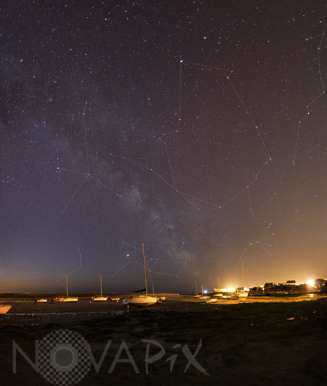 Milky way and Jupiter