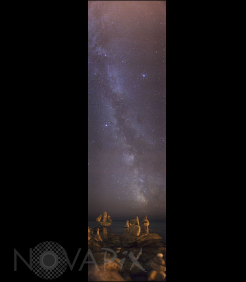 Summer triangle and Milky way