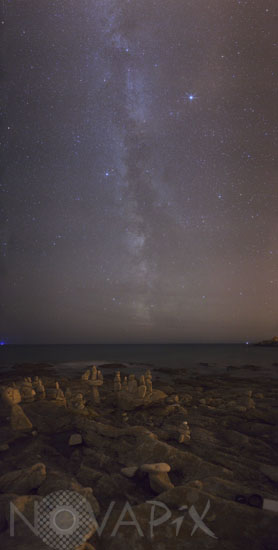 Summer triangle and Milky way
