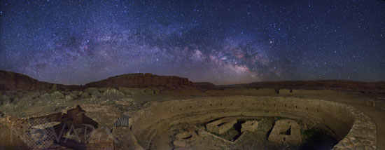 Voie lactée au-dessus de Chaco Canyon