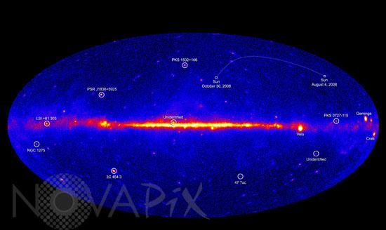 Le ciel vu en rayons Gamma