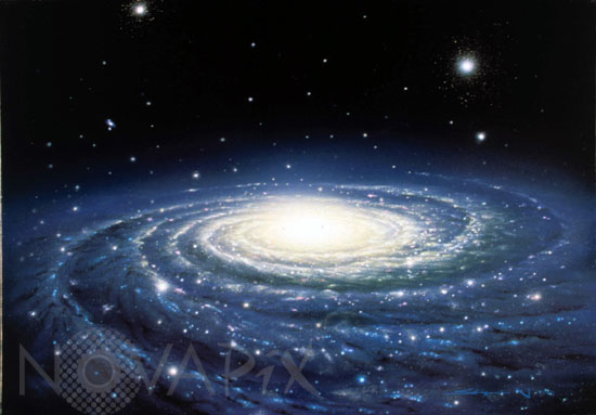 Our galaxy, the Milky Way. Artwork