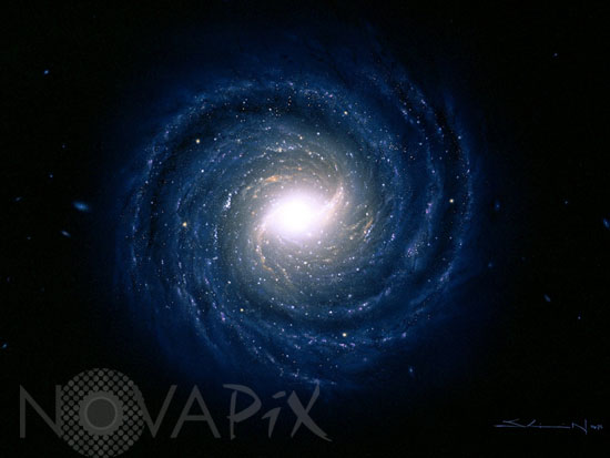Our galaxy, the Milky Way. Artwork.