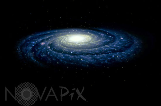 Our galaxy, the Milky Way. Artwork.