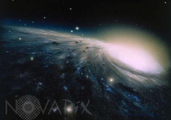 Vue d'artiste de notre galaxie