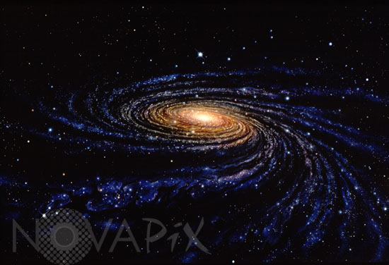 Notre galaxie, la Voie lactée - Vue d'artiste