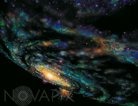 Notre galaxie, la Voie lactée - Vue d'artiste
